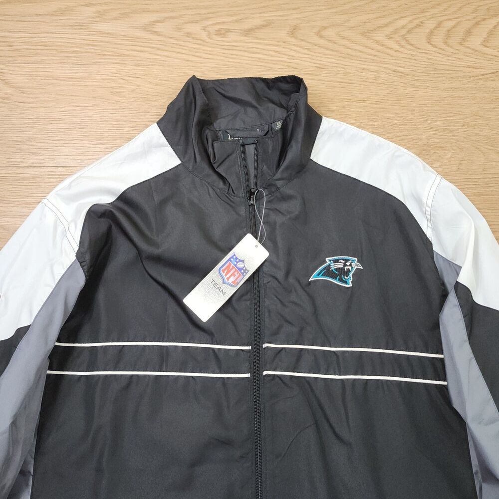 Carolina Panthers Windbreaker Jacket Mens XL Embroidered SI Patches On Field